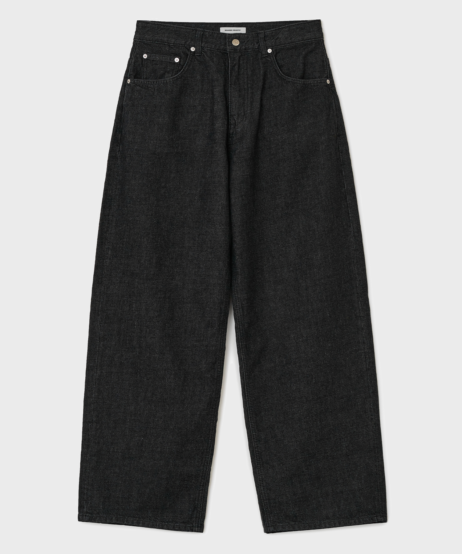 1706 SOLID BLACK JEANS [MAX WIDE STRAIGHT]